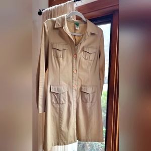Khaki, To The Max cotton trench coat, size L